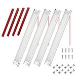 URAQT 12V Interior LED Light Bar, 4 Packs 120 LEDs 1600LM Universal Strip Light with ON/OFF Switch, for Van Light Bar, Motorcycles, Cars, Caravan, RV, Trucks, Boats, Indoors Universal Strip Light