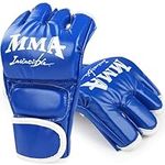 MSSAYA Boxing Gloves, Pro Training Sparring, MMA, Muay Thai, Martial Arts, Kickboxing, Punching Training Fighting Gloves for Men and Women, Blue