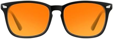 TIJN Blue Light Blocking Glasses for Computer, TV, Gaming Improve Sleep by Naturally Producing Melatonin for Women Men, Orange Lens