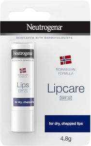 Neutrogena Lipcare Stick Norwegian Formula, for Dry and Chapped Lips, SPF 20 Lip Care.16 Ounces (Pack of 6)