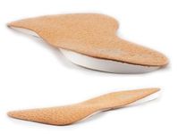 Pedag Correct Plus 3/4 Length Vegetable Tanned Leather Orthotic Footbed for Over-Supinators, Large, (Us Men 8-10)