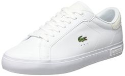 Lacoste Sport Men's POWERCOURT 1121 1 SMA Sneakers, Wht/Wht, 10 UK