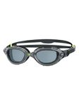 Zoggs Original Predator Flex Adult Swimming Goggles | Polarized Lens, Anti-Fog, UV Protection, Quick-Adjust Strap, Curved 180° Vision | Pool and Open Water