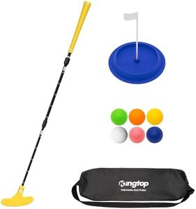 KINGTOP Adjustable Golf Putters for Men and Women, Right and Left Handed Golf Putter Club for Kids | Teens | Adults, Putting Training Combo Pack with Putting Cup and Practice Foam Balls, 1-Pack