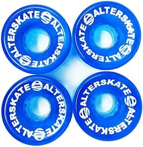 Alterskate Longboard Cruiser 65mm 78a Wheels (Translucent Blue)
