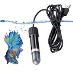 Qpets® 3.3'' Mini Tank Heater, 10W Submersible Aquarium Heater, 26 °C Constant Temperature, USB Plug & Go Aquarium Heater for Betta Fish, Guppies, Neon Tetras for Small Fish Tanks