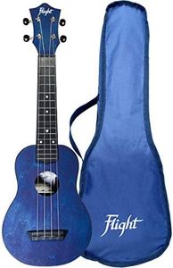 Flight, 4-String Travel Series Soprano Ukulele, Dark Blue (TUS-35DB)