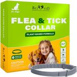 Natural Flea & Tick Collar for Dogs - 6 Months Control of Best Prevention & Safe Treatment - Anti Fleas and Ticks Essential Oil Repellent (1 Count (Pack of 1))