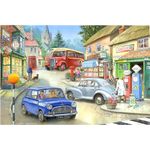 The House of Puzzles - Country Town Jigsaw - Big 250 Piece Jigsaws For Adults & Kids, Extra Large Pieces, Artist Illustrated, Scenic Landscape, Deluxe Puzzle Gifts