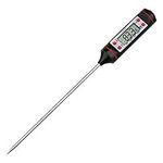 Number-One Cooking Thermometer, Instant Read LCD Screen Meat Thermometer with Long Stainless Probe Food Thermometer for Thanksgiving Day, Christmas, Food, Meat, Candy, Milk, BBQ