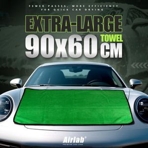 Airlab XXL Microfibre Car Drying Towel 90x60cm – Extra Thick, Dual-Sided, Ultra Absorbent