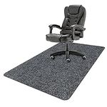 Chair Mat, Chair Rolling Mat, Office Chair Mat for Hardwood Computer Desk Floor Mat Desk Chair Protector carpet, 35 x 47 inches, Upgraded Version Professional Protector Mat (Grey)