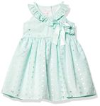 Bonnie Jean Girls' Sleeveless Sundress Casual Dress, Aqua, 6X