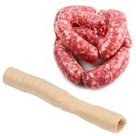 Jiawu Sausage Casing, Sausage Maker, 14m Diameter 26mm Edible Drying Sausage Casing Collagen Sausage Casings for Flavorous Homemade Sausages Ham Sausage Tool