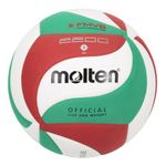 Molten VM2200 Volleyball White/Green/Red 5