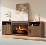 AMERLIFE 70" Fluted Fireplace TV St