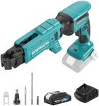 ONEMANA 20V MAX Brushless Cordless Drywall Screw Gun Kit,Batteries & Charger 4200RPM Auto-Feed Screwgun with Depth Adjustment Includes Collated Attachment, Tool Bag & LED Light