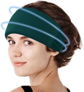 Cooling Headband Cap for Migraine Relief, Face Hot Cold Therapy for Headache Stress Wisdom Teeth Puffy Eyes Surgery Pain, Wearable Body Cooling Products for Outdoor Indoor (Dark Green)