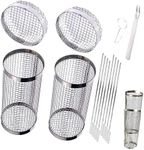 Rolling BBQ Grill Basket