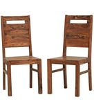 Eagle Furniture Wood High Back Dining Chair Set Of 2, Brown