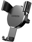 UGREEN Car Phone Holder Air Vent, Gravity Phone Mount Cradle Reliable Stable Hands-Free, Compatible with 15 Pro Max 14/13/12/11, Galaxy S24/S23/S22/S21, Pixel 7/6(Black)