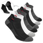 NAVYSPORT Ankle Socks for Men Women Cotton Sports Socks Pack of 6 Pairs, Free Size, Multicolour