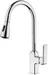 Lefton Pull-Out Kitchen Faucet with 3 Water Outlet Modes, Chrome, KF2201-1