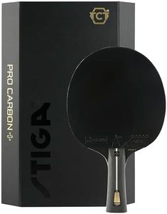 STIGA Pro Carbon + Table Tennis Bat, 5-Star Professional Table Tennis Bat for Advanced Offensive Players, ITTF Approved, Touch Carbon Technology