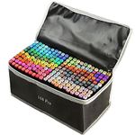 168 Colors Alcohol Markers Artist Drawing Art Dual Tip Markers Perfect for Adult Students Friends Gift
