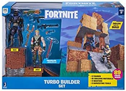 Fortnite Turbo Builder Set 2 Figure Pack, Jonesy & Raven