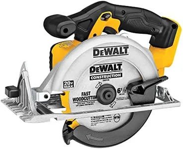 DEWALT 20V MAX Circular Saw, 6-1/2-Inch Blade, 460 MWO Engine, 0-50 Degree Bevel Capability, Bare Tool Only (DCS391B)