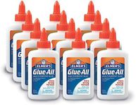 Elmer's Glue-All Multi-Purpose Liquid Glue, Extra Strong, Make Slime and Bond Materials Like Paper, Fabric, Wood, Ceramics, Leather, and More 4 Oz, Pack of 12, White