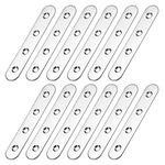 uxcell Repair Plate, 100mm x 17mm, Flat Fixing Mending Bracket Connector with Screws, 12 Pcs