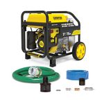 Champion Power Equipment 100743 3-Inch Gas-Powered Semi-Trash Water Transfer Pump with Hose and Wheel Kit