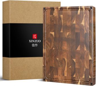 XINZUO Acacia End Grain Cutting Board – Durable Wood Chopping Block