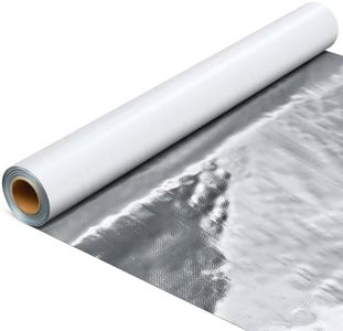 Ireer Radiant Barrier Insulation Roll Attic Reflective 1000sqft Commercial Grade 4ft x 250ft Heavy Duty Foil Insulation Cover Roll Wrap for Garage Door Roof House Cold Storage