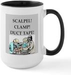 CafePress Funny Surgeon Jokes Large Mug 15 oz (444 ml) Ceramic Coffee Mug