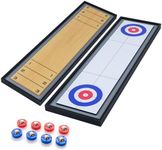 GYMAX Shuffleboard and Curling 2 in