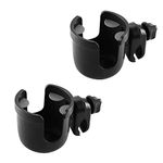 Accmor Stroller Cup Holder, Universal Cup Holder, Large Caliber Designed Cup Holder for Bottle with Handle, 360 Degrees Universal Rotation Bottle Holder for Stroller, Pushchair,Wheelchair, Walker