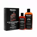 Brickell Men's Daily Essential Face Care Routine I, Gel Facial Cleanser Wash and Face Moisturizer Lotion, Natural and Organic, Unscented, Skincare Gift Set