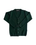 KIRONIKNIT Girls School Uniform Fullsleeves Cardigan Sweater (Bottle Green, 26)