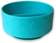 grabease Baby Bowls Silicone Bowls for Toddler Baby Feeding Divided Bowl, Dishwasher and Sterilizer Safe, Teal