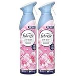 Febreze Air Mist Air Freshener Spray odour Eliminator Home & Office Fragrances - Blossom & Breeze - 185ml - Box of 2