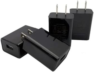 YOTFUEL Wall Charger Cube 5V2A USB Power Supply Charging Block Universal Wall Plug Brick Portable Travel Fast Charger Power Adapter for iPhone, Samsung Galaxy, LG (4PCS-Black)