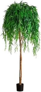 Nearly Natural 7ft. Willow Artificial Silk Trees, Green