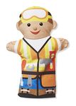 Melissa & Doug Jolly Helpers Hand Puppets (Set of 4) - Construction Worker, Doctor, Police Officer, and Firefighter | Role Play Hand Puppets, Soft Hand Puppets For Toddlers Ages 2+