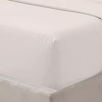 Fitted Sheet 30 cm 12 Inch Deep Pocket - Non Iron Easy Care Soft Brushed Microfibre Fabric Shrinkage and Fade Resistant, 4ft Small Double - Silver