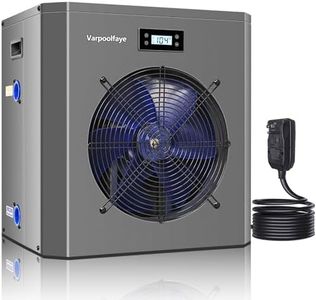 Varpoolfaye Pool Heaters for Above Ground Pool 16000 BTU Swimming Pool Heater Pump 5000 Gallon Heating or Cooling Mode WiFi Control Timer 120V 60Hz