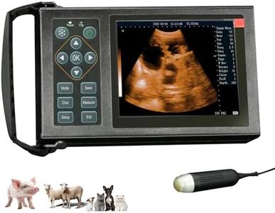 SUNBESTA Portable Veterinary Ultrasound Machine M10 with 3.5 MHz Probe for Pregnancy Dogs, Cats, Pigs, Sows, Sheep, Black