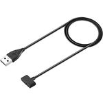 KingAcc Replacement USB Charging Cable Cord Charger Cradle Dock Adapter for Fitbit Ionic,Fitness Tracker Wristband Smartwatch (3 ft/1 m),Black